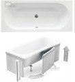 Badewanne Rechteck Vitae 180 x 80 cm niedriger Wannenrand slim