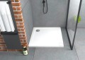 Duschwanne Duschtasse Geos Viereck 100x100 cm flach