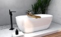 Freistehende Standbadewanne Badewanne Acryl 170 x 77 cm Ab- und Überlauf Click Clack Elena + ABLAGE BADEWANNENBRETT
