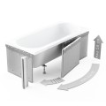 Badewanne Wanne Rechteck Intrica 150 x 75 cm