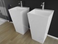 Freistehendes Standwaschbecken Vera Waschtischsäule Design Lux Schick Breite 50 cm