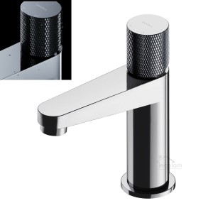 Waschtischarmatur Wasserhahn Armatur Badarmatur silbern chrom Modern Design Contour