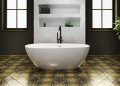 Freistehende Standbadewanne Badewanne Acryl 166 x 85 cm Ab- und Überlauf Click Clack Kira