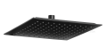 Set Duschsystem Unterputz Regendusche Armatur Brause schwarz matt Siros10 BLACK (id: 1096)