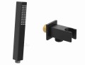 Set Duschsystem Unterputz Regendusche Armatur Brause schwarz matt Siros10 BLACK (id: 1096)
