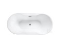 Freistehende Badewanne oval Navia 140 x 75 cm Ab- und Überlauf Click Clack (id: 1097)