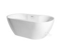 Freistehende Badewanne oval Navia 140 x 75 cm Ab- und Überlauf Click Clack (id: 1097)