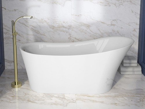 Freistehende Badewanne Acryl Calima 170x74 cm Ab- und Überlauf Click Clack (id: 1100)