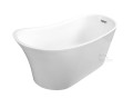 Freistehende Badewanne Acryl Calima 170x74 cm Ab- und Überlauf Click Clack (id: 1100)