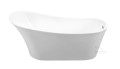 Freistehende Badewanne Acryl Calima 170x74 cm Ab- und Überlauf Click Clack (id: 1100)
