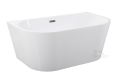 Vorwand-Badewanne Acryl freistehende Badewanne Vica 150x80 cm Ab- und Überlauf Click Clack (id: 1109)