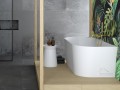 Vorwand-Badewanne Acryl freistehende Badewanne Vica 150x80 cm Ab- und Überlauf Click Clack (id: 1109)