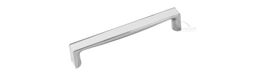 Handgriff für Badewanne Haltegriff Wannengriff 17 cm verchromt weiß eckig (id: 1111)