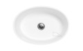 Aufsatzwaschbecken Uniqa 46 cm Waschschale weiß oval (id: 1146)