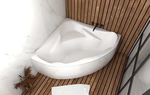 Badewanne Eckwanne Ewa 134 x 134 cm optional: Handgriff