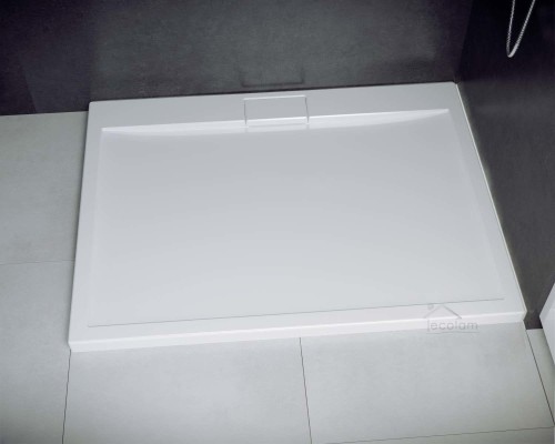 Duschwanne Rechteck mit Abdeckplatte 140 x 90 x 4,5 cm Axim flach