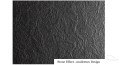 Duschwanne Viereck 80x80x4,5 cm Caspar flach Stein Effekt schwarz (id: 1187)