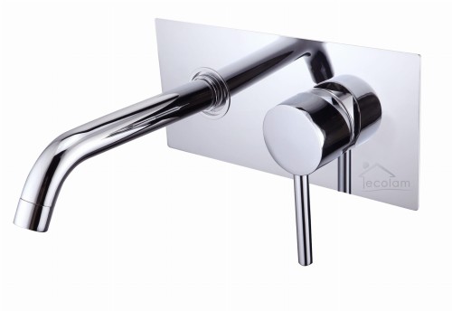 Waschtischarmatur Wasserhahn Armatur Loti Wandarmatur Unterputz chrom (id: 1189)