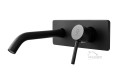 Waschtischarmatur Wasserhahn Armatur Loti Wandarmatur Unterputz schwarz black matt