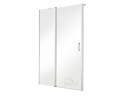 Nischentür transparent Glas Exo-C Schiebetür 100x190 cm Duschkabine Duschabtrennung chrom modern (id: 1207)