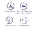 Badmöbel Waschtisch Waschbecken Moduo 50 cm + Schrank Soft Close optional: Click Clack Siphon