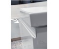 Badmöbel Waschtisch Waschbecken Moduo 50 cm + Schrank Soft Close optional: Click Clack Siphon