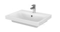 Badmöbel Waschtisch Waschbecken Moduo 60 cm + Schrank Soft Close optional: Click Clack Siphon
