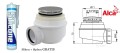 flache Duschwanne Duschtasse Viereck 90 x 90 x 3 x 5 cm Tiko Siphon Click Clack