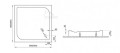 Duschwanne Tiko Viereck 90 x 90 x 3 x 14 cm Siphon