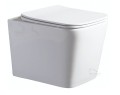 SET hänge Toilette weiß Wand WC Tiefspül + Vorwandelement Cersanit Maio RIMLESS + WC-Sitz Slim Soft Close