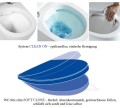 SET hänge Toilette weiß Wand WC Tiefspül + Vorwandelement Cersanit Brava RIMLESS Clean on spüllrandlos + WC-Sitz Slim Soft Close