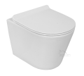 SET hänge Toilette weiß Wand WC Tiefspül Galve RIMLESS Clean on spüllrandlos + WC-Sitz Slim Soft Close