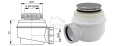 flache Duschwanne Duschtasse Viereck Ajax weiß 90x90x4,5 cm schwarze Abdeckplatte white black (id: 1278)