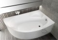 Badewanne Eckwanne Carmen 170x100 cm rechts + Siphon Viega