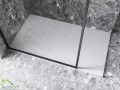 Duschwanne Rechteck Vexo 100x80 cm flach slim Stone Stein Effect
