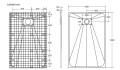 Duschwanne Rechteck Vexo 130x90 cm flach slim Stone Stein Effect