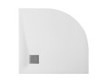 Duschwanne Viertelkreis Vexo 90x90 cm R55 flach slim Stone Stein Effect
