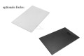Duschwanne Rechteck Vexo 120x80 cm flach slim schwarz black Stone Stein Effect