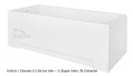 Badewanne Rechteck Optima 140x70 cm (id: 1332)