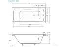 Badewanne Rechteck Optima 170x70 cm (id: 1335)