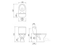 WC Set Toilette Merida Bodenstehend Tiefspüler Spülkasten Soft Close Sitz (id: 1336)