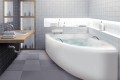 Badewanne Eckbadewanne Natalia 150x100 cm links optional: Kopfstütze + Handgriffe