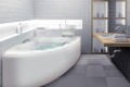 Badewanne Eckbadewanne Natalia 150x100 cm rechts optional: Kopfstütze + Handgriffe
