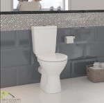 WC Set Toilette Merida Bodenstehend Tiefspüller Spülkasten Soft Close Sitz
