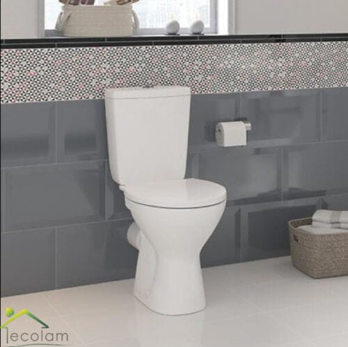 WC Set Toilette Merida Bodenstehend Tiefspüler Spülkasten Soft Close Sitz (id: 1336)