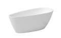 Freistehende Badewanne Acryl 160 x 73 cm Ablauf Click Clack schwarz gold Goya A-Line