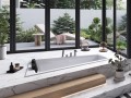 Badewanne Eckbadewanne Intima Duo Slim 180 x 125 cm links optional Kopfstütze