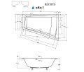 Badewanne Eckbadewanne Intima Duo Slim 180 x 125 cm rechts optional Kopfstütze