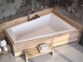 Badewanne Eckbadewanne Intima Duo Slim 180 x 125 cm rechts optional Kopfstütze