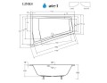 Badewanne Eckbadewanne Intima Duo Slim 170 x 125 cm links optional Kopfstütze